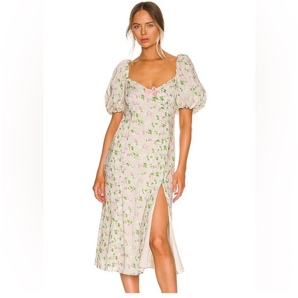 Floral Puff Sleeve Dress